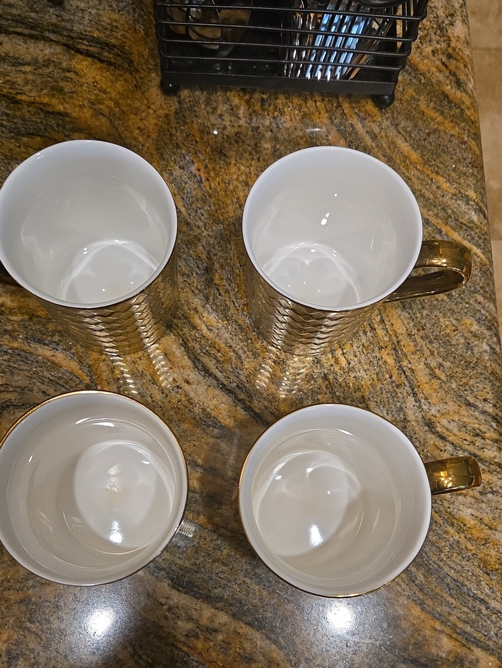 Gold Cups Set Of 4 - Picture 2 of 3